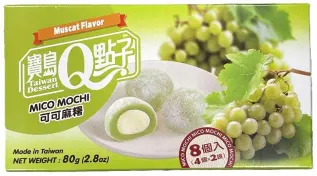 Taiwan Dessert - Mico Mochi Muscat Flavour 80g x 24st