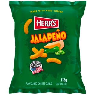Herrs Jalapeno Cheese Curls 113g x 12st godis grossist