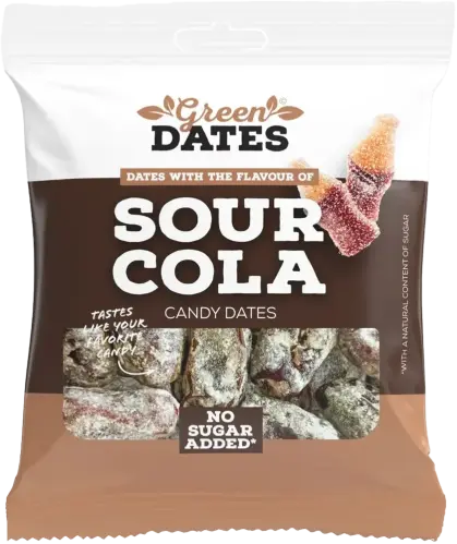 Green Dates Dadlar Sour Cola 90g x 16st