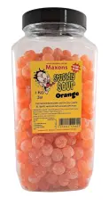 Maxons Stupidly Sour Jar Orange 3kg godis grossist