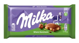 Milka Whole Hazelnut 95g x 17st godis grossist