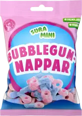 Sura Mini Bubblegumsnappar 70g x 18st godis grossist