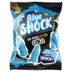 Blue Shock Sour Cola 80g x 12st godis grossist