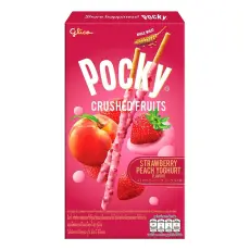 Pocky Crushed Strawberry Peach Yoghurt 38g x 10st