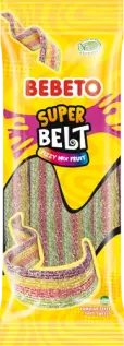 Bebeto Super Belt Fizzy Fruit 75g x 12st godis grossist