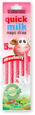Quick Milk - Jordgubb 5-pack x 20st godis grossist