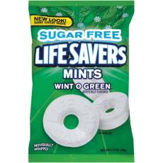 Lifesavers Wint O Green Sugar Free 78g x 12st godis grossist
