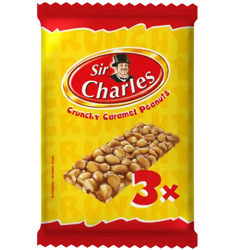 Sir Charles Crunchy Caramel Peanuts bar 114g x 20st