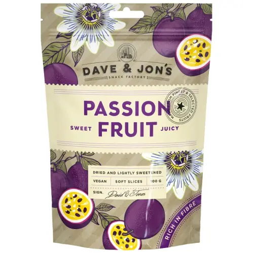 Dave & Jons Torkad Passionsfrukt 100g x 16st