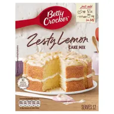 Betty Crocker Zesty Lemon Cake Mix 425g x 6st godis grossist