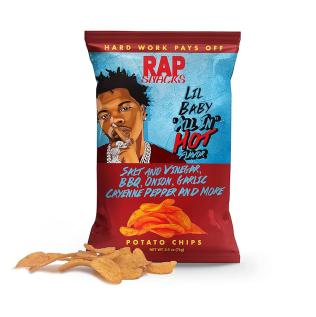 Rap Snacks Lil Baby "ALL IN" Hot Flavor 71g x 12st godis grossist