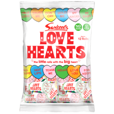 Swizzels Mini Love Hearts 76g x 24st godis grossist