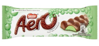 Aero Bubbly Mint Chocolate Bar 36g x 24st