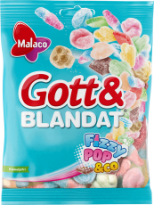 Malaco Gott & Blandat Fizzy 130g x 36st godis grossist