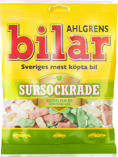 Ahlgrens Bilar Sursockrade 100g x 42st godis grossist