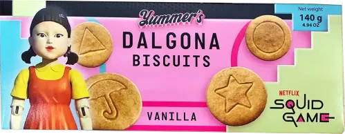 Yummers Squid Game Dalgona Biscuit Vanilla 140g
