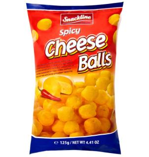 Snackline Spicy Cheese Balls 125g x 20st