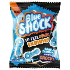 Blue Shock Sour Dummy 80g x 12st godis grossist