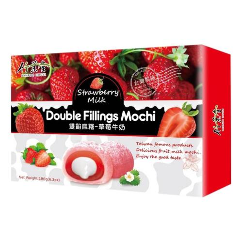 Bamboo House Double Filling Mochi Strawberry 180g x 12st