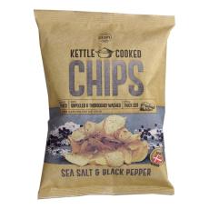 Kettle Cooked Salt & Peppar Chips 150g x 8st godis grossist