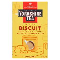 Yorkshire Tea Biscuit Brew Tea Bags 40st x 4st