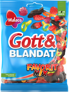 Malaco Gott & Blandat Favoritmix 140g x 36st godis grossist