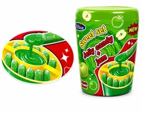 Sweet Set Jelly Candy & Jam &Auml;pple 60g x 8st godis grossist