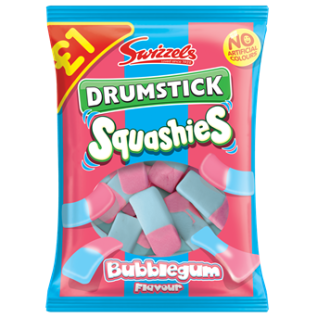 Swizzels Drumstick Squashies Bubblegum 120g x 12st godis grossist
