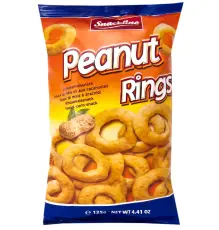 Snackline Peanut Rings 125g x 20st
