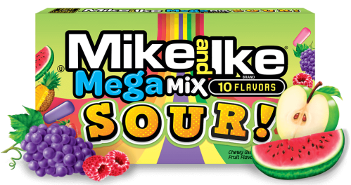 Mike and Ike Mega Mix Sour 120g x 12st