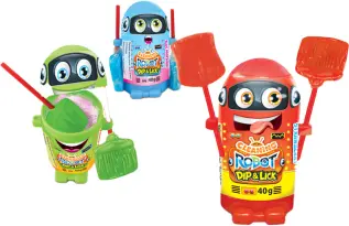Johny Bee Cleaning Robot 40g x 12st godis grossist