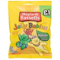 Maynards Bassetts Jelly Babies 130g x 12st