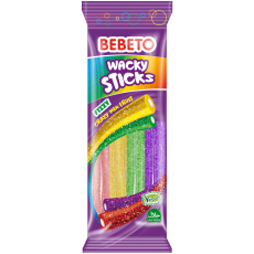 Bebeto Wacky Sticks Fizzy Fruit Mix 75g x 12st godis grossist