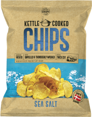 Kettle Cooked Sea Salt Chips 150g x 8st godis grossist