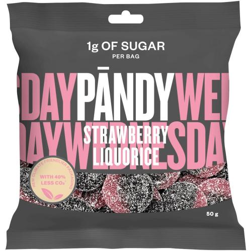 Pändy Candy Strawberry/Liquorice 50g