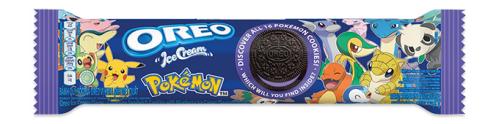 Oreo Pokemon Ice Creme Blueberry Rulle 119.6g x 24st