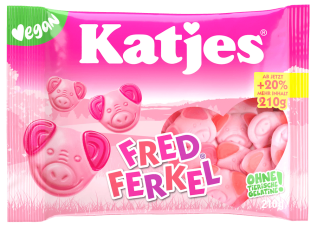 Katjes Fred Ferkel 210g x 16st godis grossist