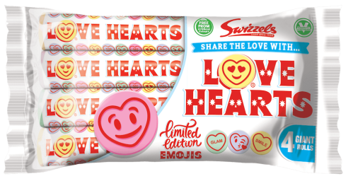 Swizzels Love Hearts 4-pack 105g x 12st