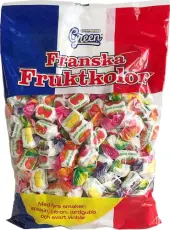 Franska Fruktkolor 725g godis grossist