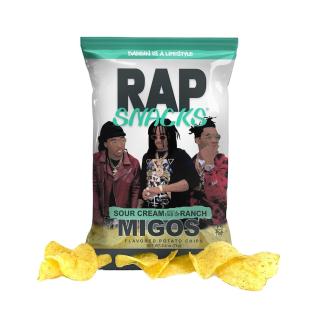 Rap Snacks Migos Sour Cream With A Dab Of Ranch 71g x 12st godis grossist