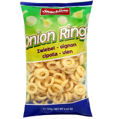 Snackline Onion Rings 125g x 20st