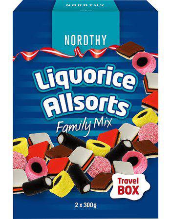 Nordthy Licorice Allsorts Family Mix 600g x 5st
